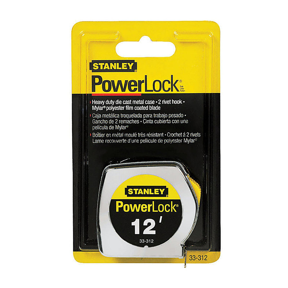 Stanley 33-312 PowerLock 12 ft. L x 0.75 in. W Tape Measure 1/Pack