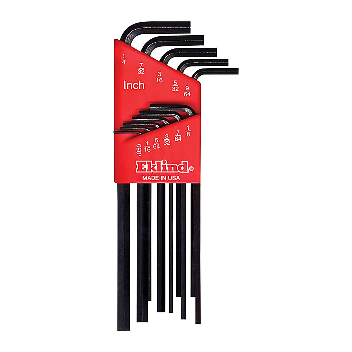Eklind Tool 10211 Hex-L .050" to 1/4" SAE Long Arm Hex L-Key Set Multi-Size in. 11/pc.