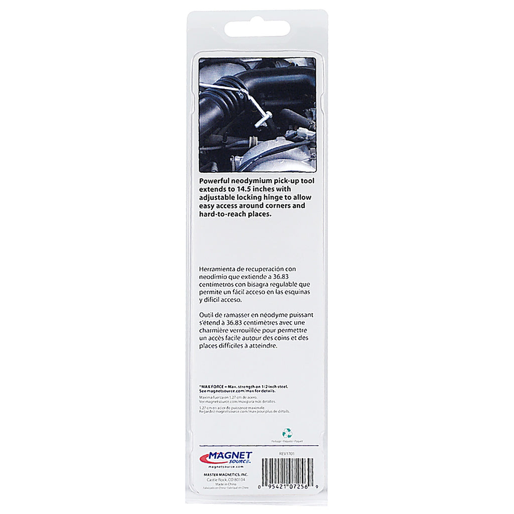 Master Magnetics 7256 14.5 in. Telescoping Magnetic Pick-Up Tool 3 lb. pull Silver