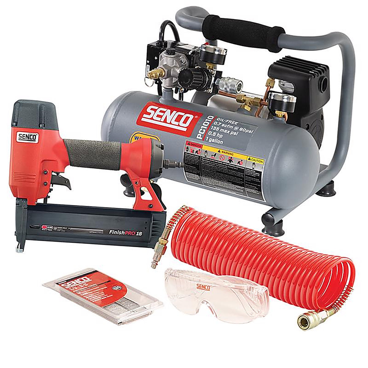 Senco PC0947 FinishPro 18 Pneumatic 18 Ga. Brad Nailer Kit