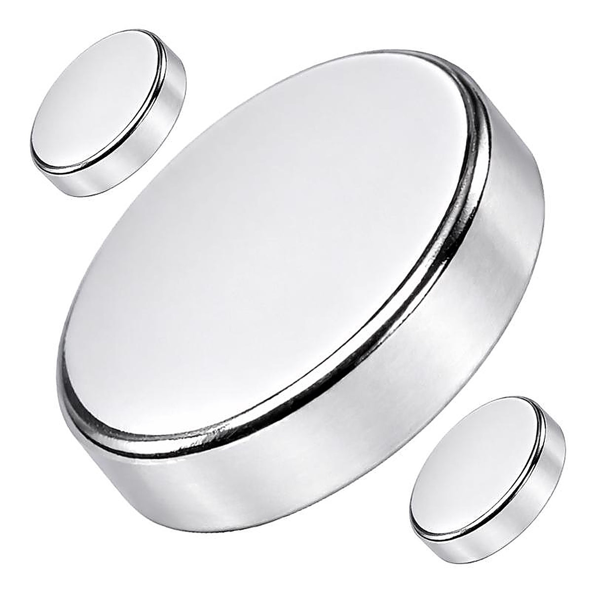 Master Magnetics 7047 .118 in. Neodymium Super Disc Magnets 6.5 lb. pull 35 MGOe Silver 3/pc.