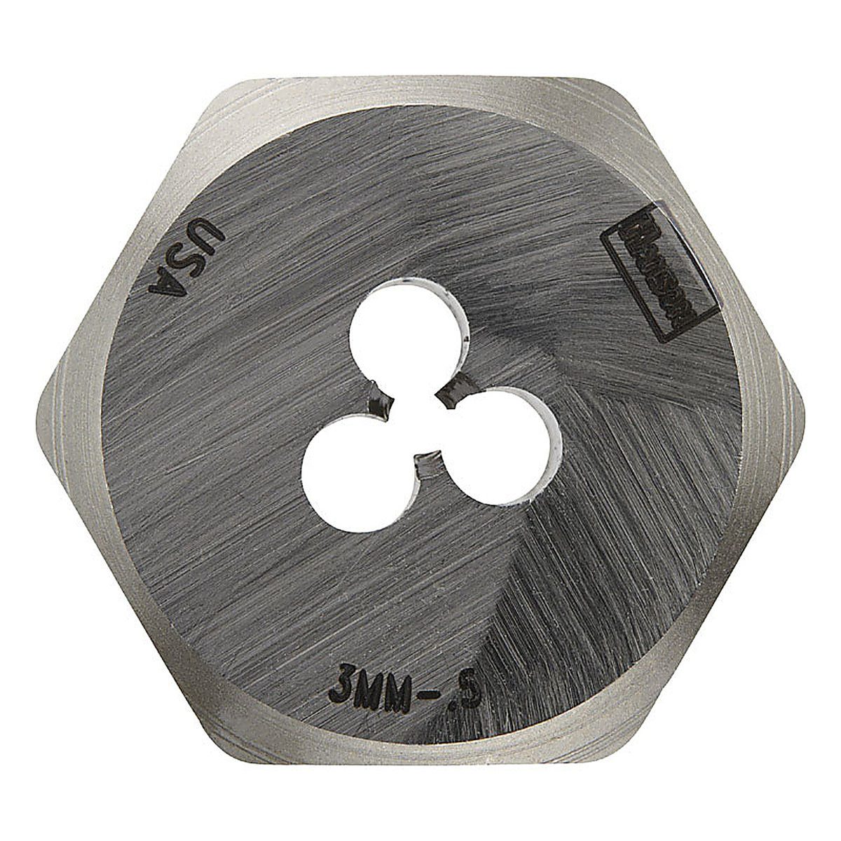 Irwin 9712 Hanson High Carbon Steel Metric Hexagon Die 3mm-0.50 1/pc.