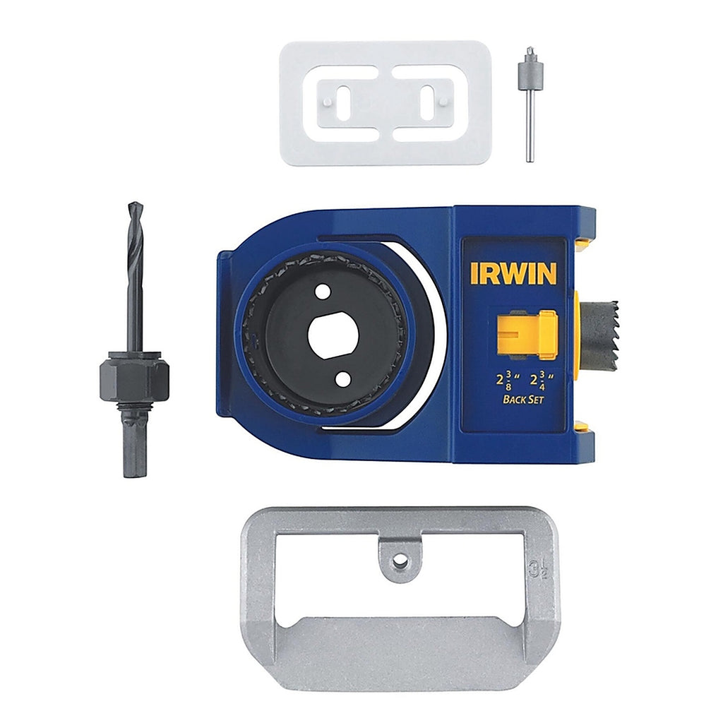 Irwin 3111002 2-3/4 in. L Bi-Metal Door Lock Installation Kit 1/pc.