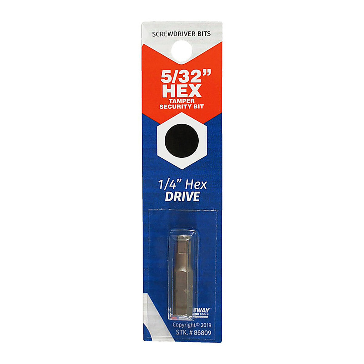 Best Way Tools 86809 Hex 5/32 x 1 in. L Screwdriver Bit Carbon Steel 1/pc.