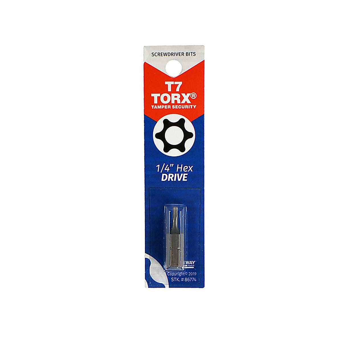Best Way Tools 86774 Torx 1/4 x 1 in. L Screwdriver Bit Carbon Steel 1/pc.