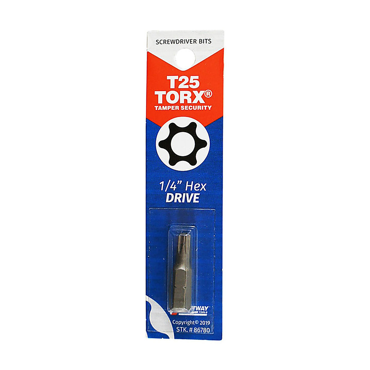 Best Way Tools 86780 Torx T25 x 1 in. L Screwdriver Bit Carbon Steel 1/pc.