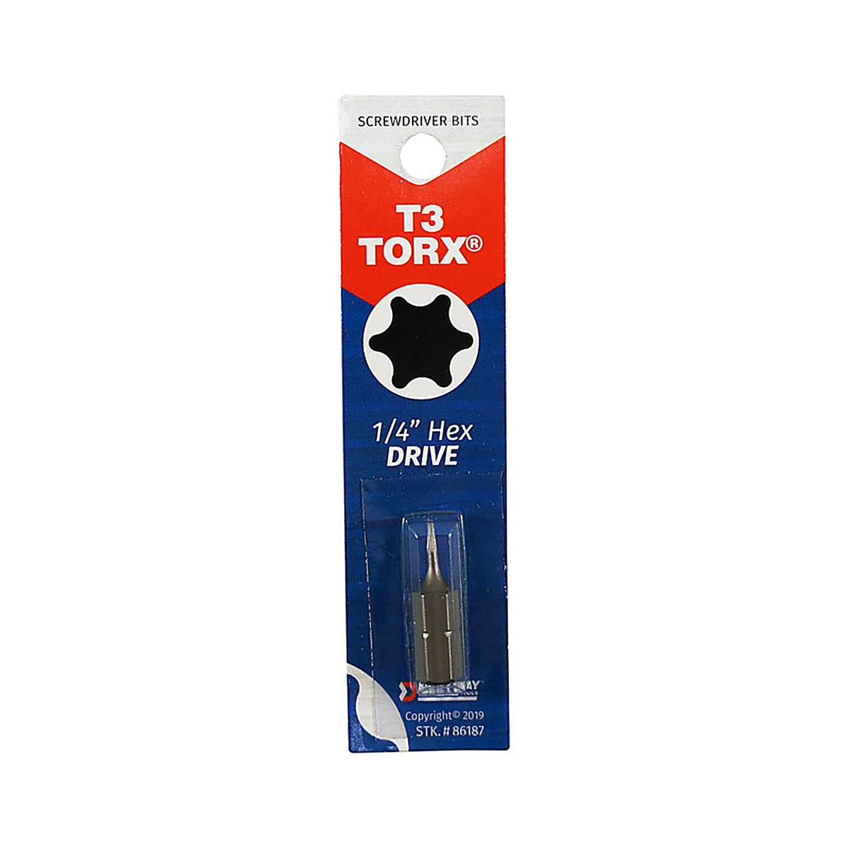 Best Way Tools 86187 Torx 1/4 x 1 in. L Screwdriver Bit Carbon Steel 1/pc.