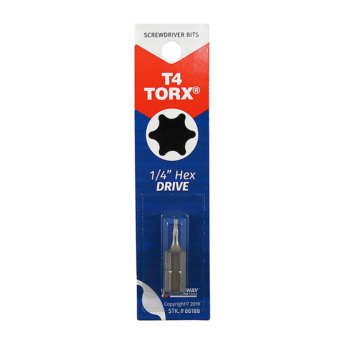 Best Way Tools 86188 Torx 1/4 x 1 in. L Screwdriver Bit Carbon Steel 1/pc.
