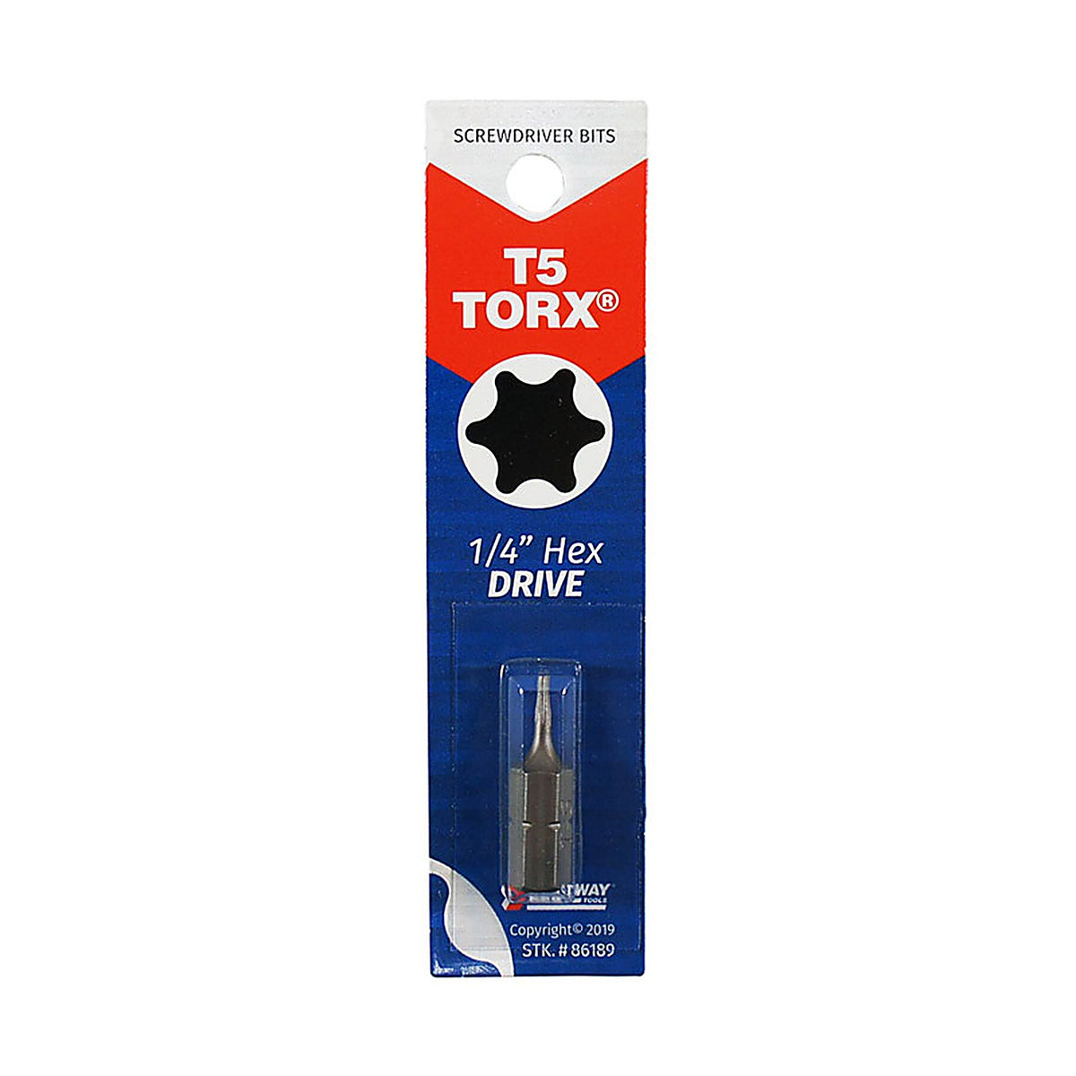 Best Way Tools 86189 Torx 1/4 x 1 in. L Screwdriver Bit Carbon Steel 1/pc.