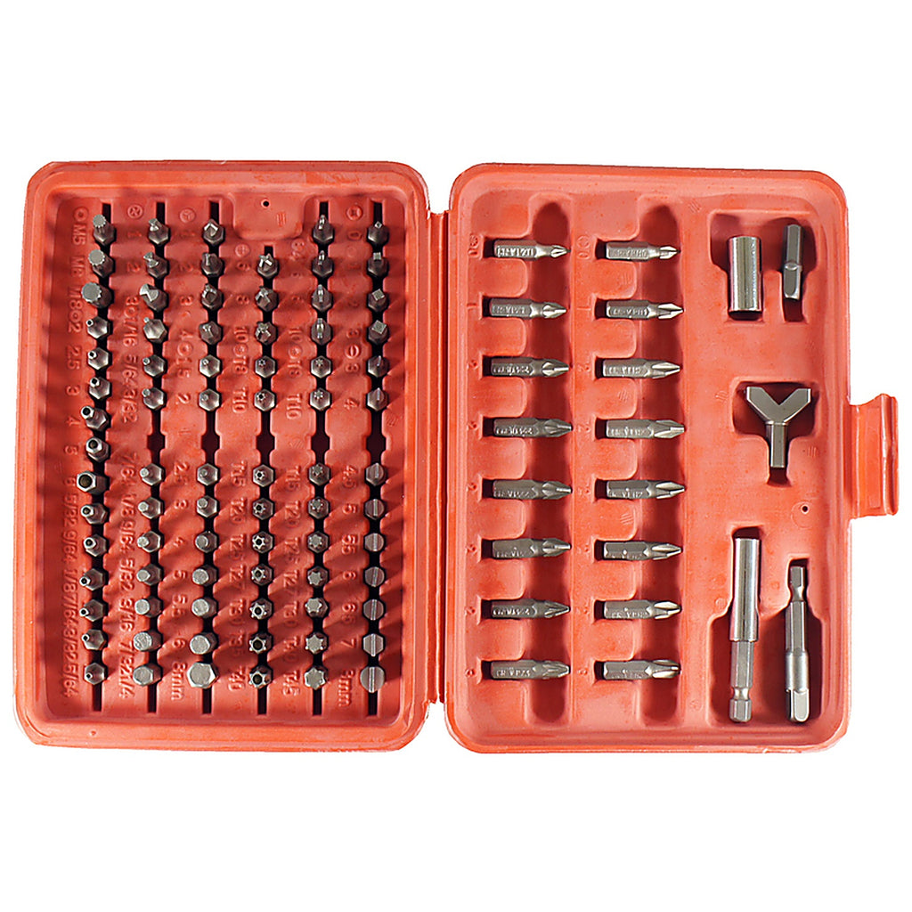 Best Way Tools 24380 Assorted Screwdriver Bit Set Carbon Steel 100/pc.