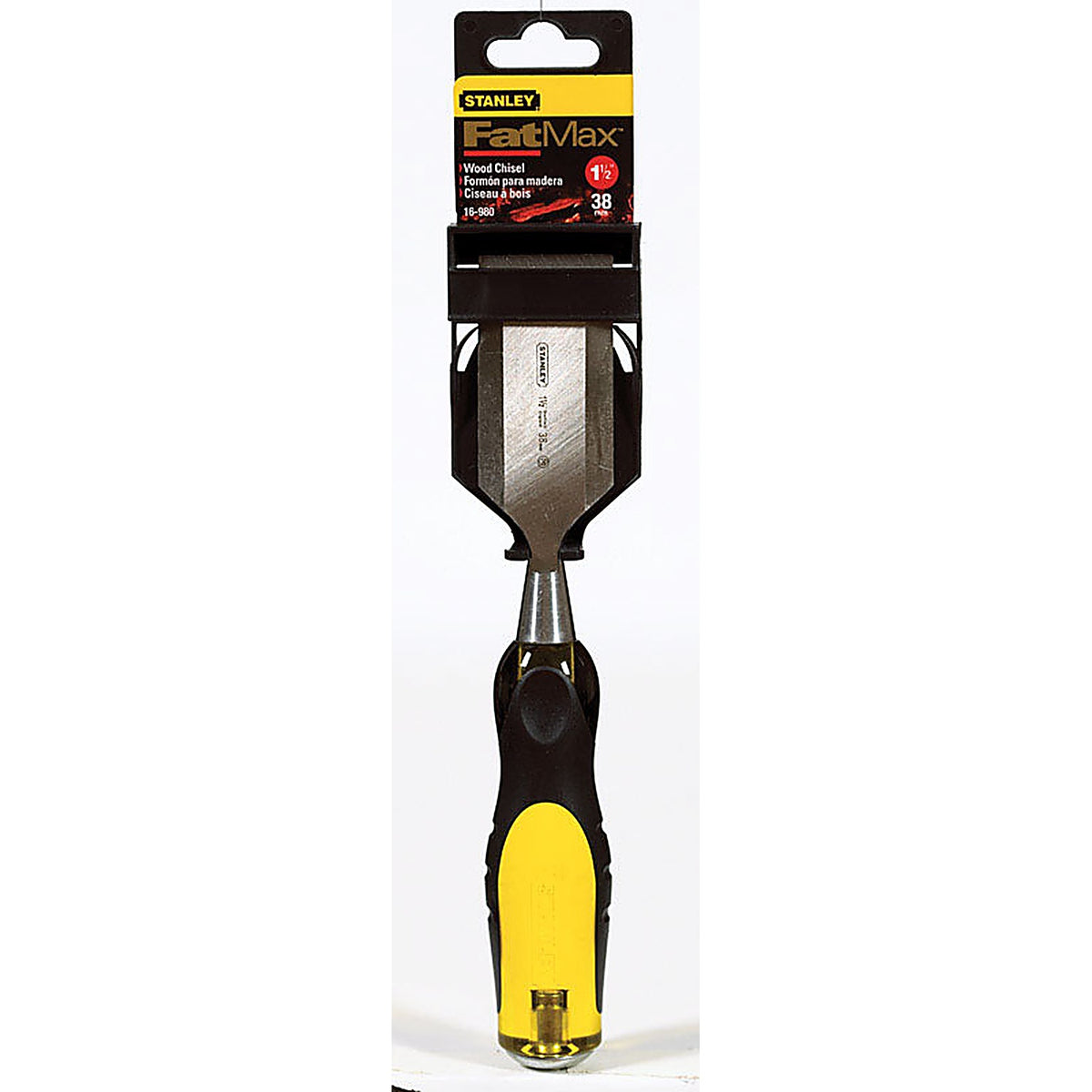 Stanley 16-980 FatMax Thru-Tang 1-1/2 in. W Steel Wood Chisel Black/Yellow 1/Pack