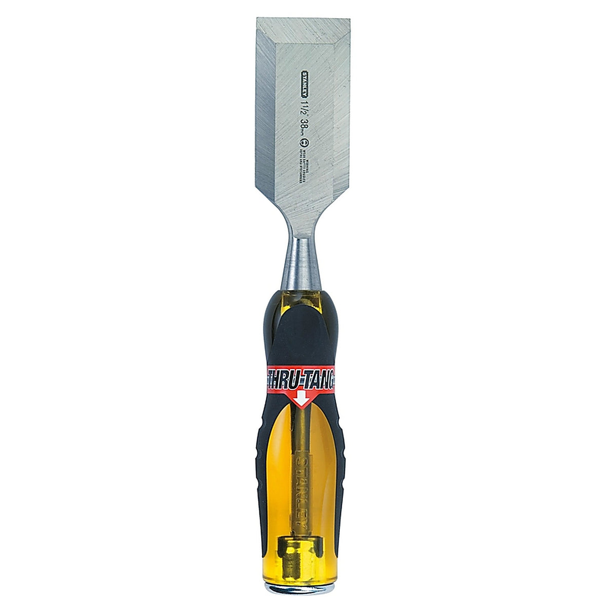 Stanley 16-980 FatMax Thru-Tang 1-1/2 in. W Steel Wood Chisel Black/Yellow 1/Pack