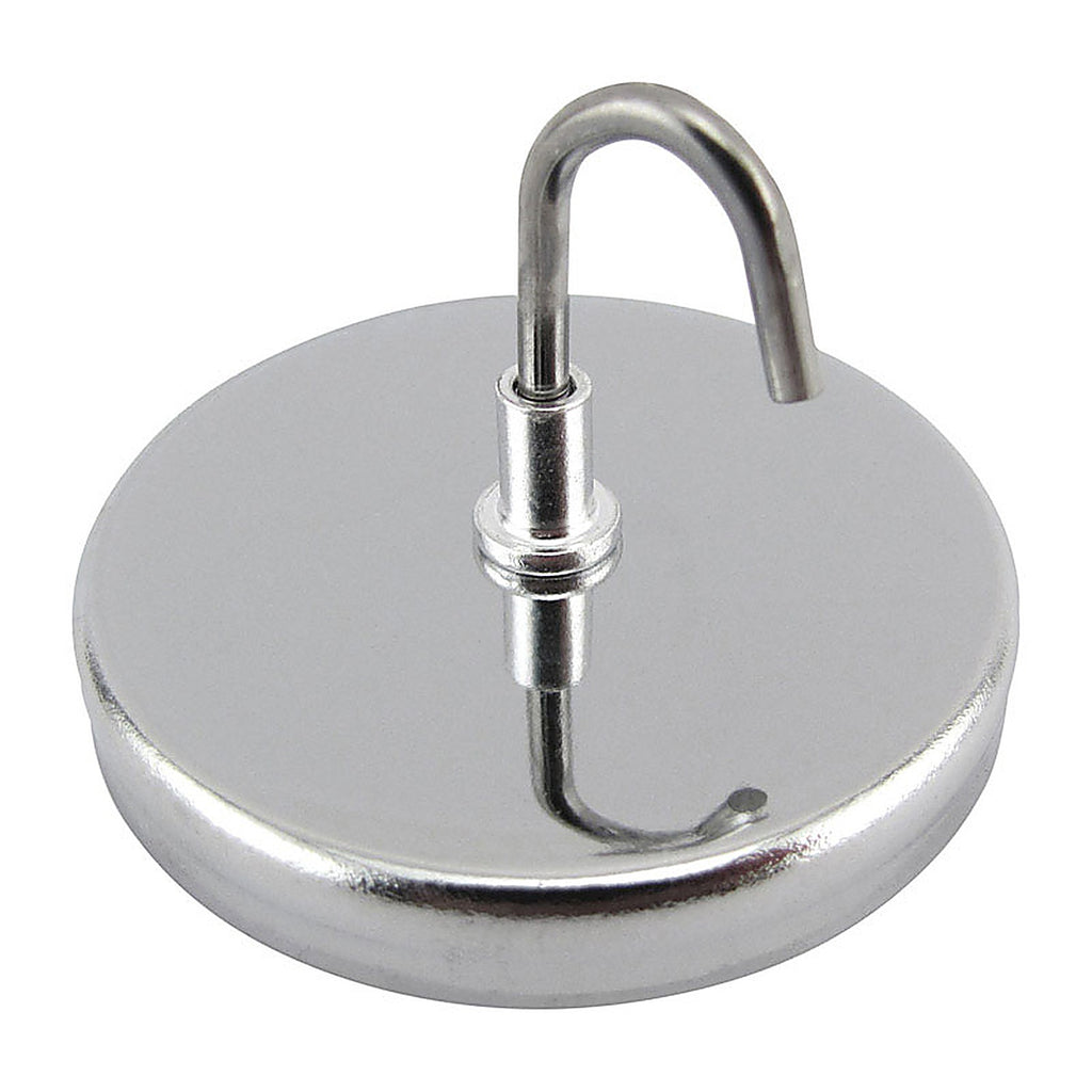 Master Magnetics 7218 Handi-Hook 1.25 in. Ceramic Magnetic Hook 20 lb. pull 3.4 MGOe Silver 1/pc.