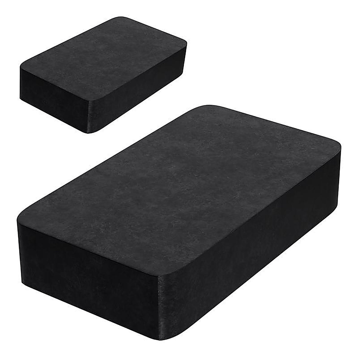 Master Magnetics 7044 1.875 in. Ceramic Block Magnets 3 lb. pull 3.4 MGOe Black 2/pc.