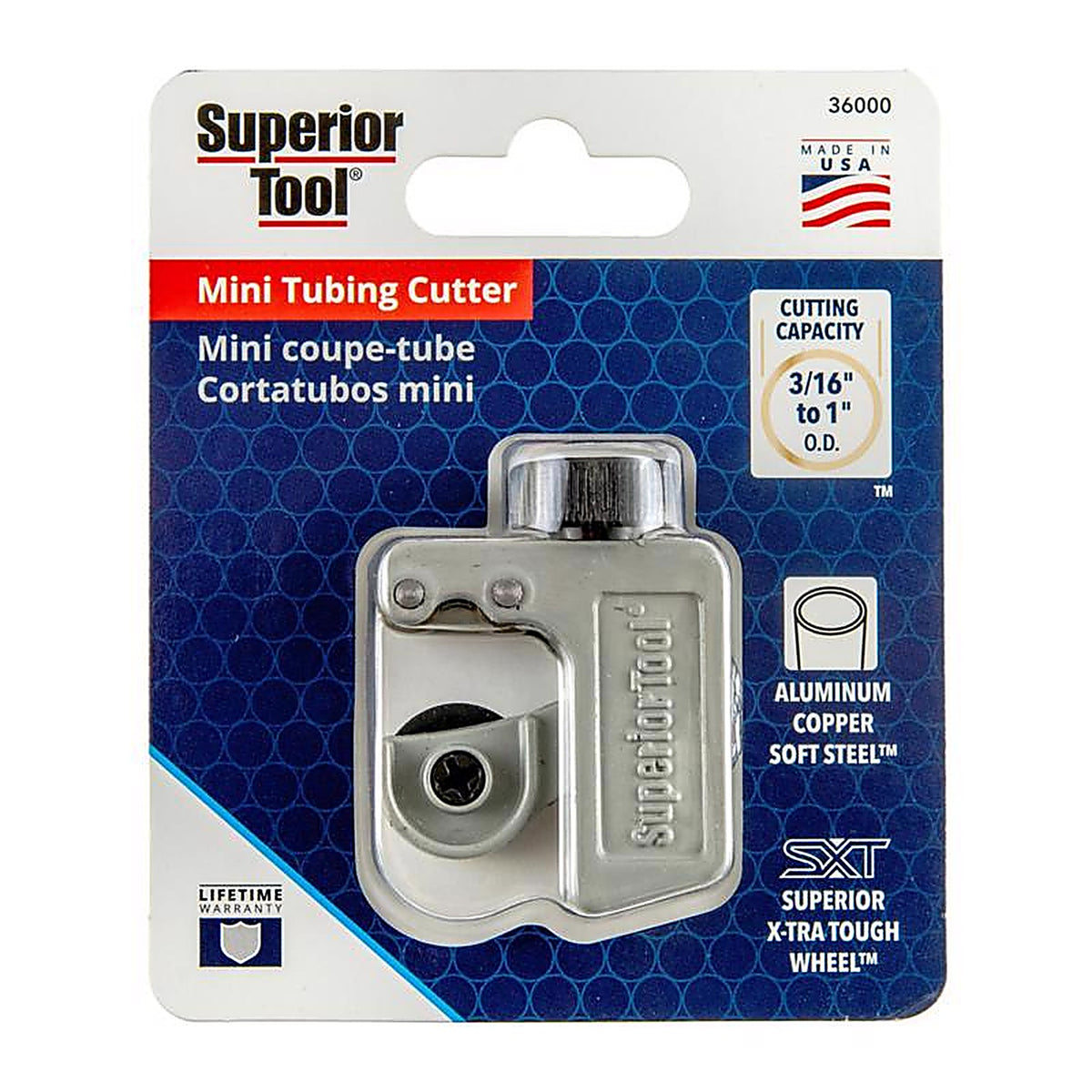 Superior Tool 36000 1-1/8 in. Tubing Cutter Gray 0/Pack