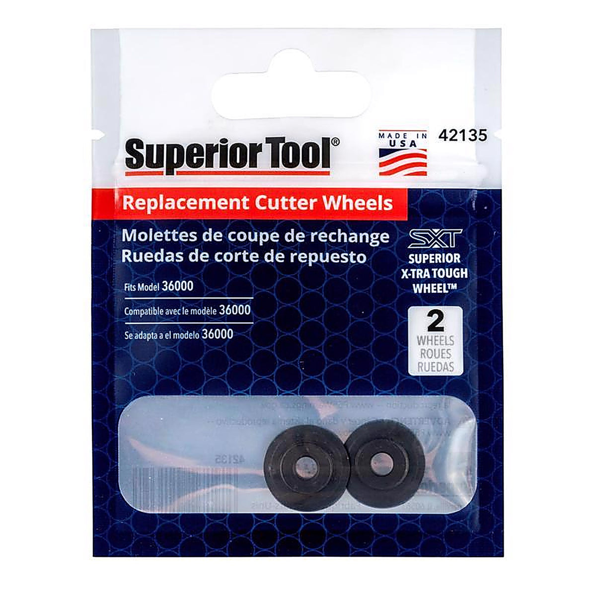 Superior Tool 42135 Replacement Cutter Wheel Black