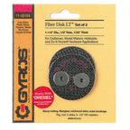 Gyros 11-32154 Fiber Disk LT 1-1/2 in. Dia. x 1/8 in. Fiberglass Low Tensile Strength Cutting Disc