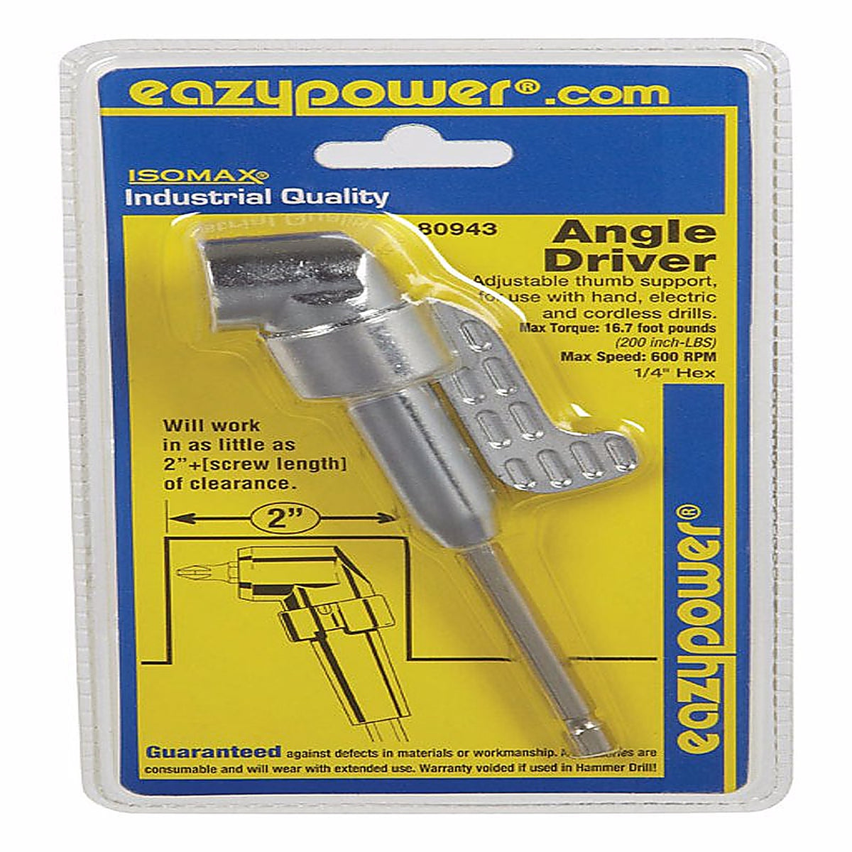 Eazypower 80943 Isomax Hex 2 in. L Drilling and Driving Utility Set Steel 1/pc.
