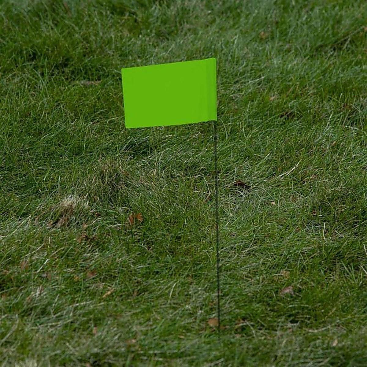 C.H. Hanson 15067 15 in. Fluorescent Lime Marking Flags Polyvinyl 10/Pack