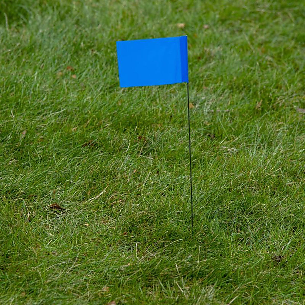 C.H. Hanson 15068 15 in. Blue Marking Flags Polyvinyl 10/Pack