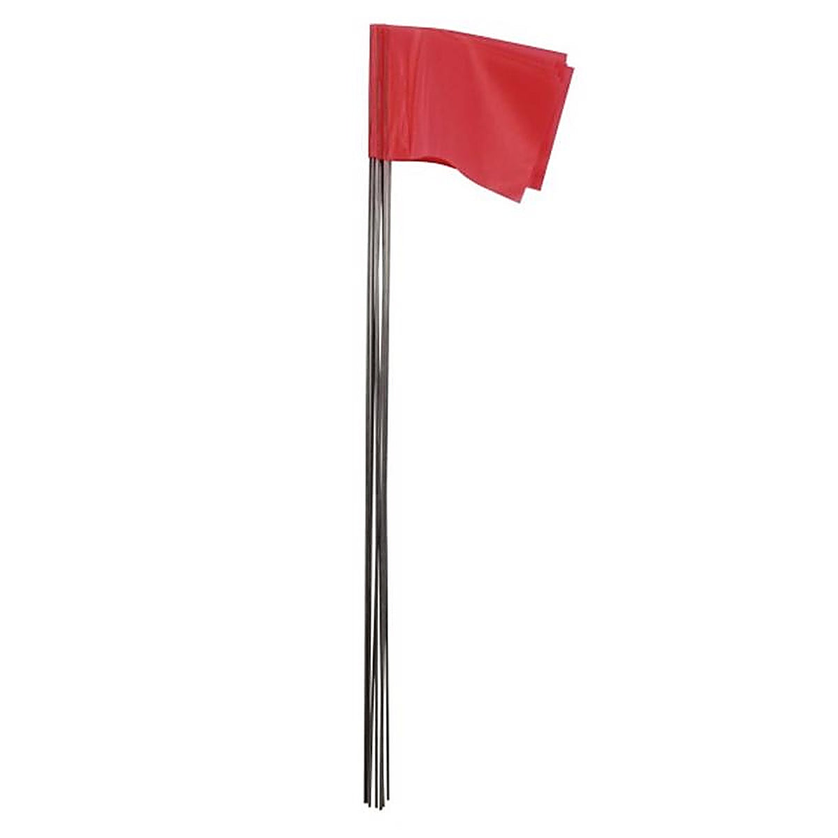 C.H. Hanson 15065 15 in. Fluorescent Red Marking Flags Polyvinyl 10/Pack
