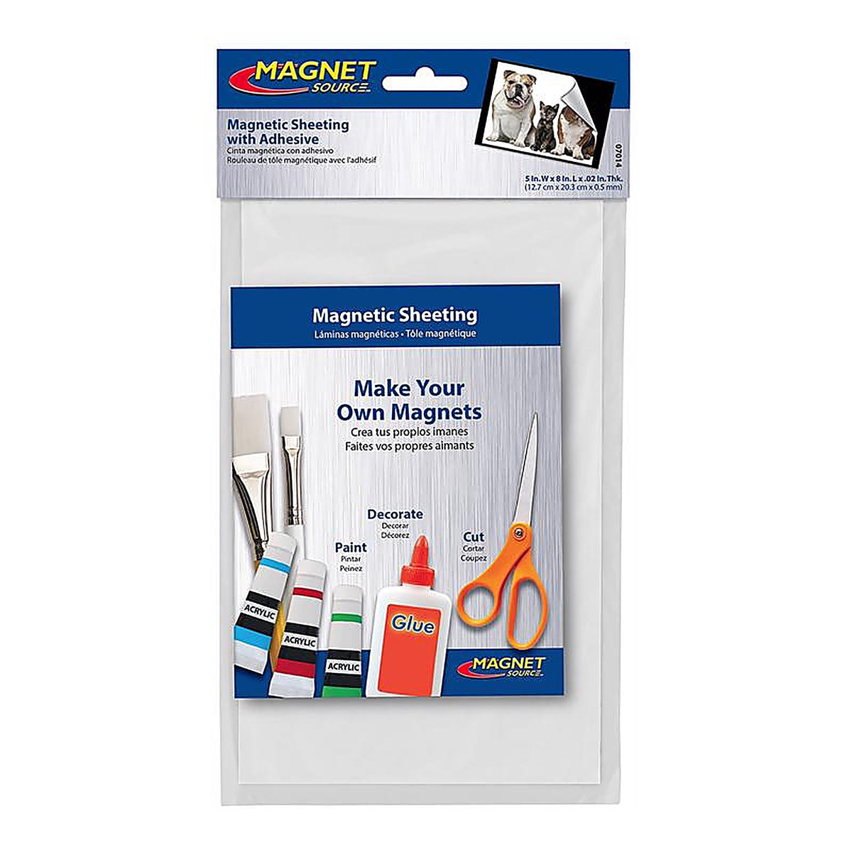 Master Magnetics 7014 8 in. Ferrite Powder/Rubber Polymer Resin Sheet Magnetic Sheet 0.6 MGOe Black 1/pc.