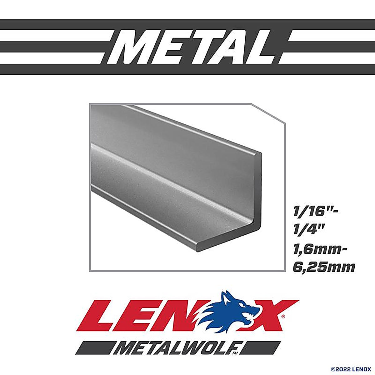 Lenox 20563S818R 8 in. Bi-Metal Reciprocating Saw Blade 18 TPI 1/Pack