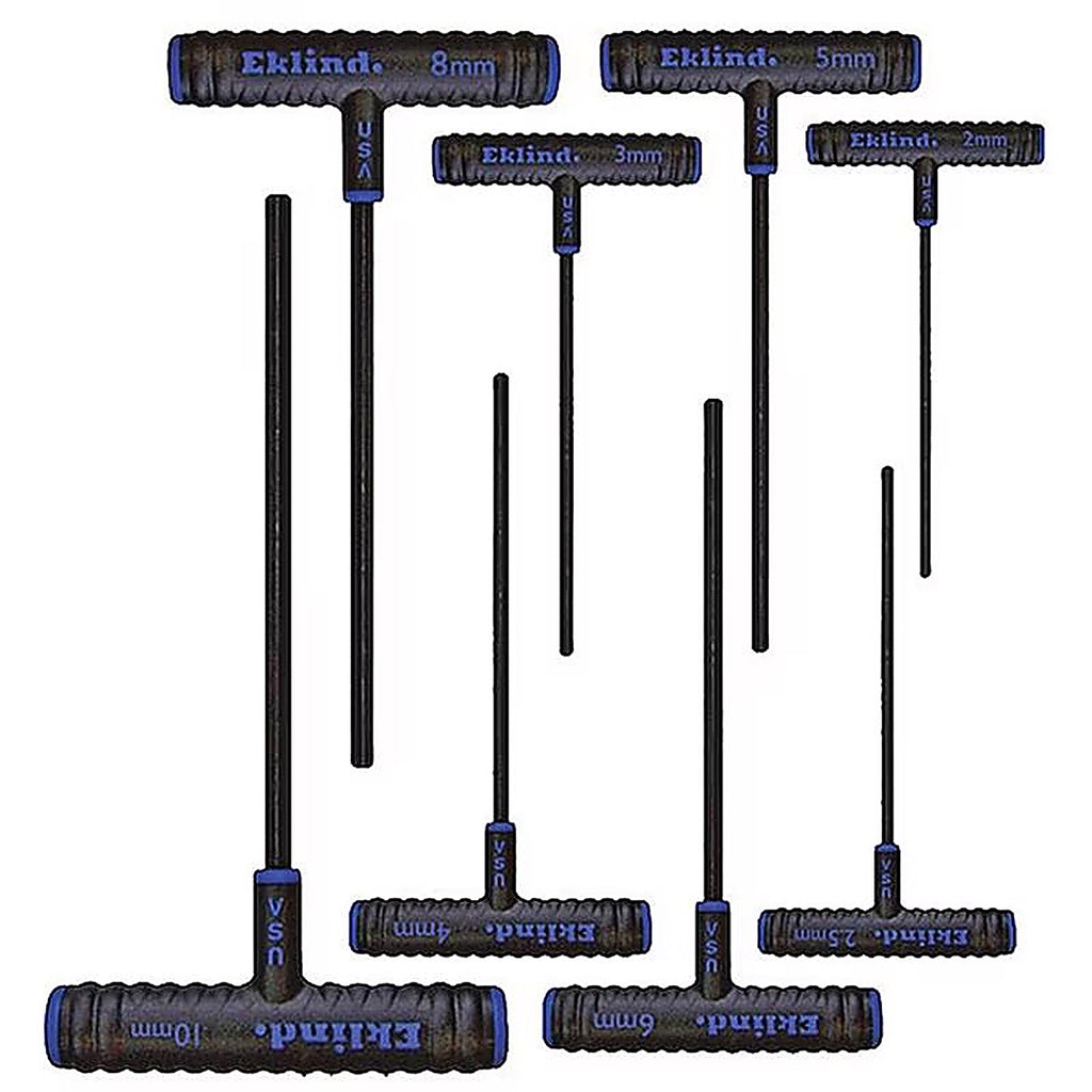 Eklind Tool 64908 Power-T 2-10mm Metric T-Handle Hex Key Set 9 in. 8/pc.