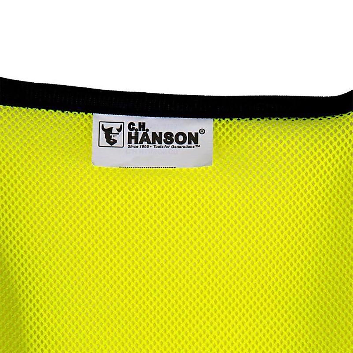 C.H. Hanson 55115 Reflective Polyester Mesh Safety Vest Fluorescent Green One Size Fits All