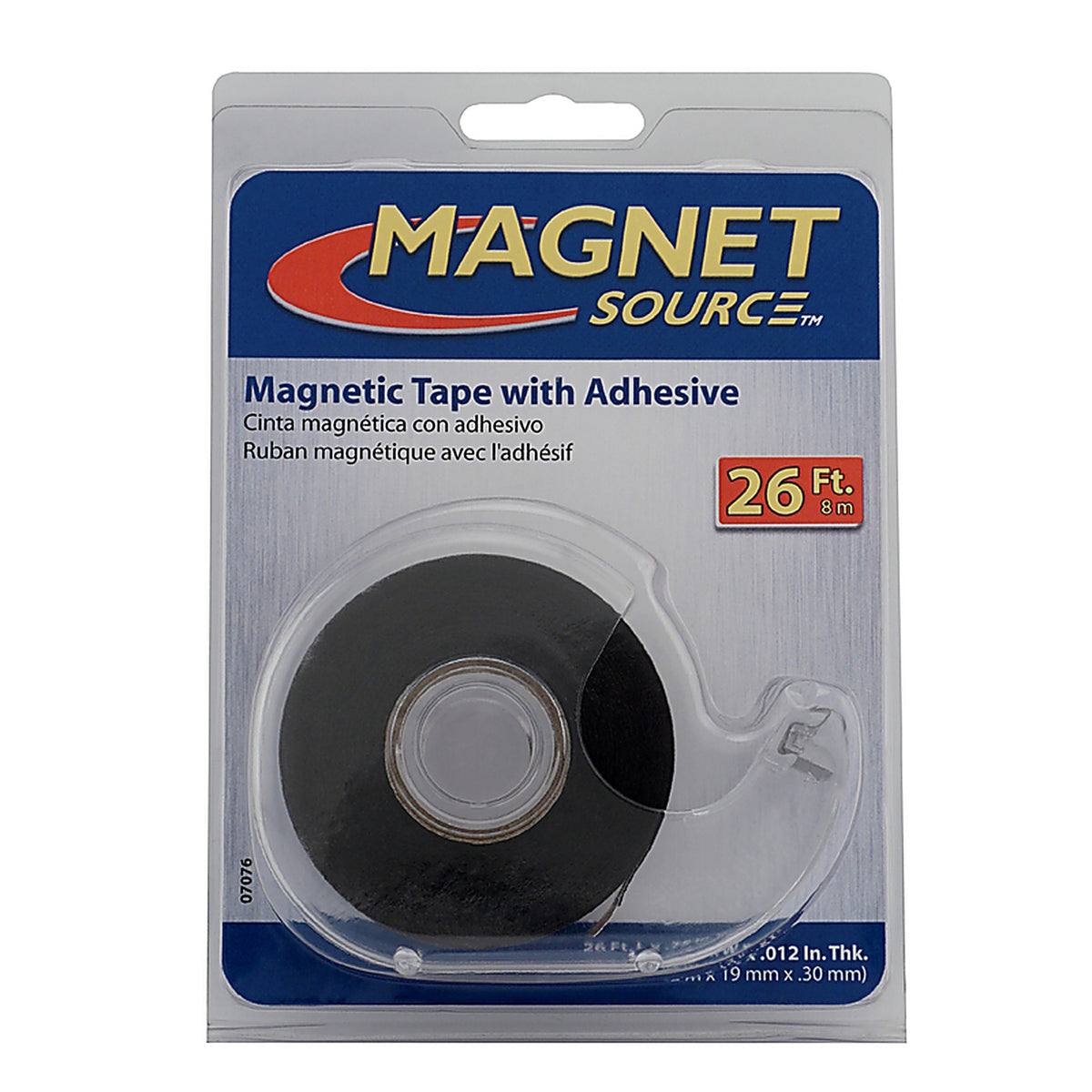Master Magnetics 7076 The Magnet Source .75 in. W x 312 in. L Mounting Tape Black