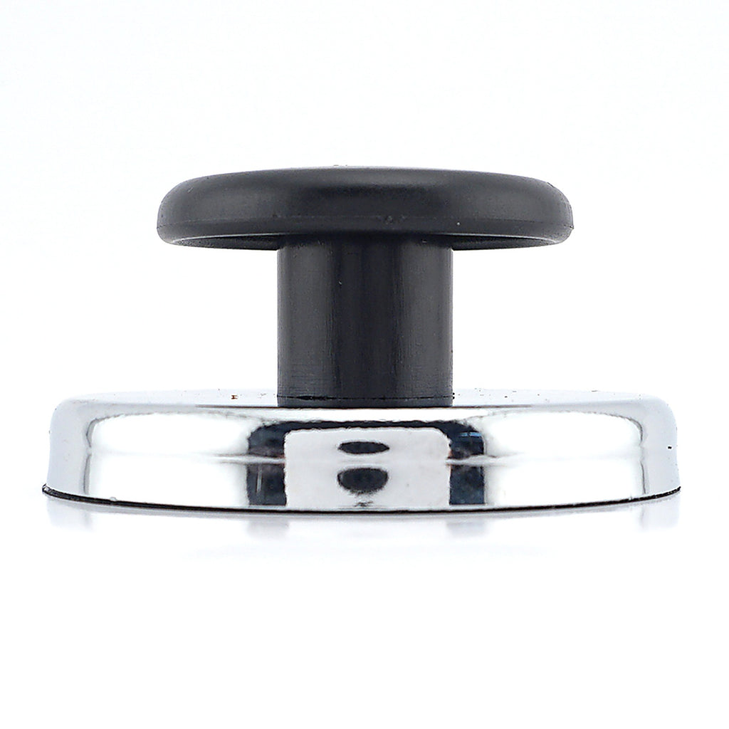Master Magnetics 7505 1.25 in. Ceramic Knob Magnet 25 lb. pull 3.4 MGOe Black 1/pc.