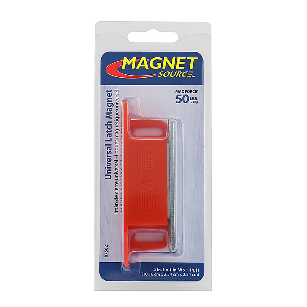 Master Magnetics 7502 4.25 in. Ceramic Latch Magnet 50 lb. pull 3.4 MGOe Red 1/pc.