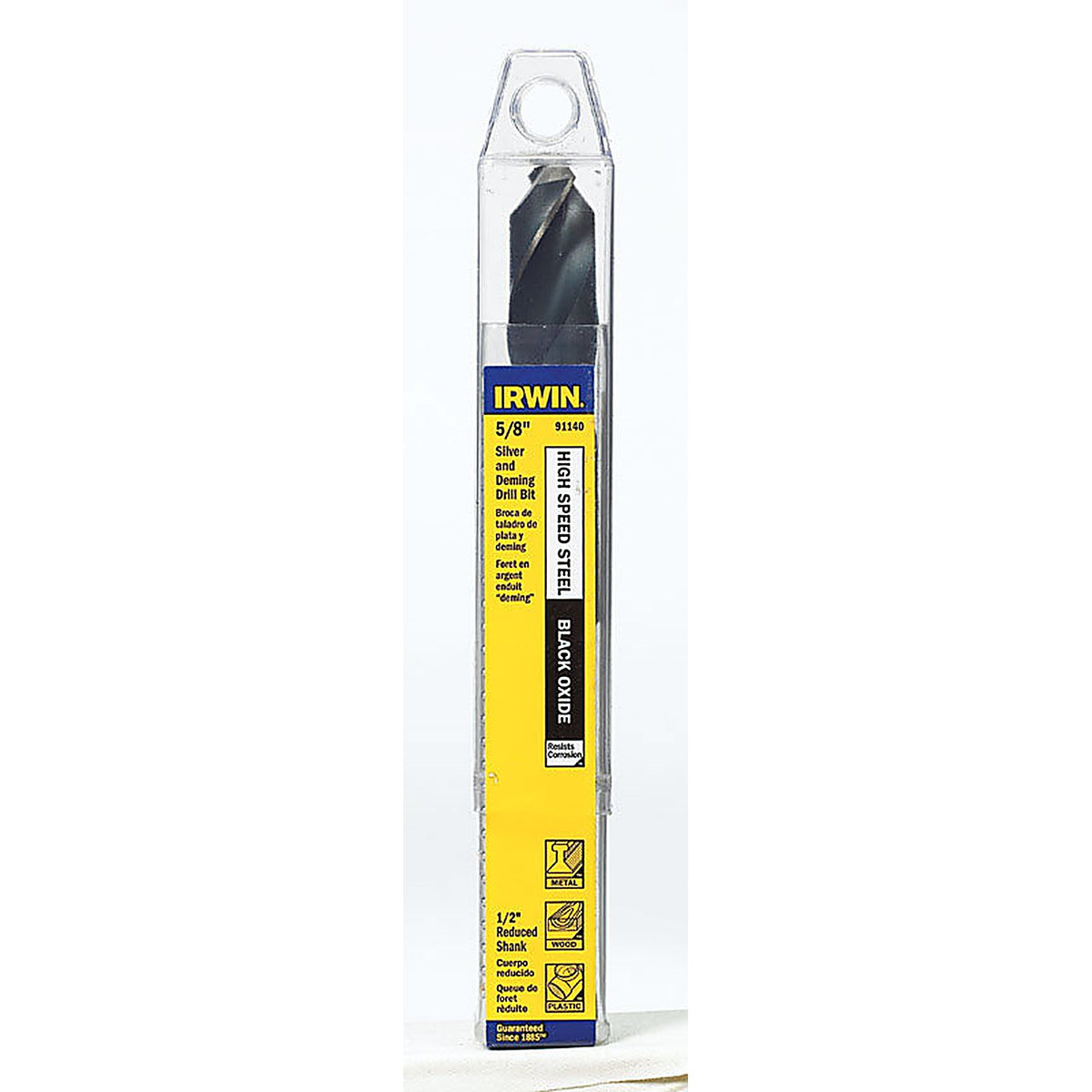 Irwin 91140 5/8 in. x 6 in. L High Speed Steel Drill Bit 1/pc.