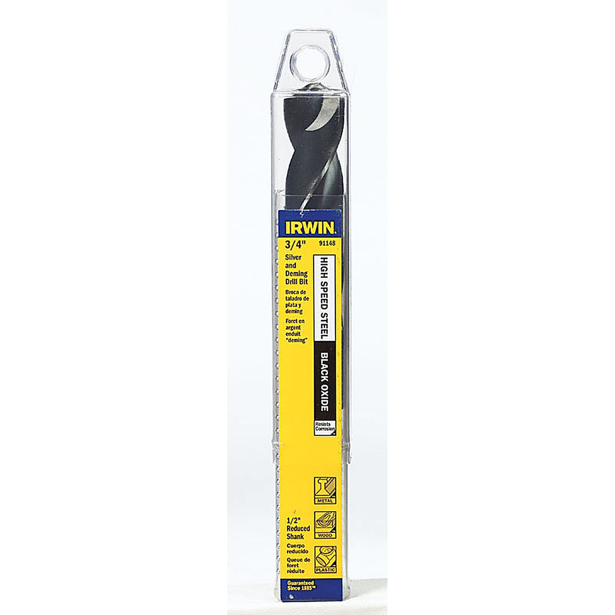 Irwin 91148 3/4 in. x 6 in. L High Speed Steel Drill Bit 1/pc.