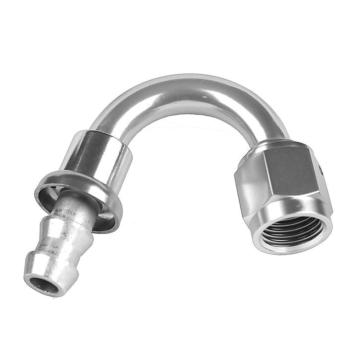 Red Horse Performance - 2150-08-5 - 08 150 Degree AN/JIC Push Lock Hose End - Clear
