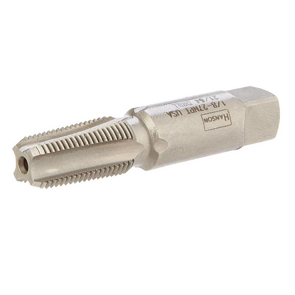 Irwin 1902ZR Hanson High Carbon Steel SAE Pipe Taper Tap 1/8 in.-27NPT 1/pc.