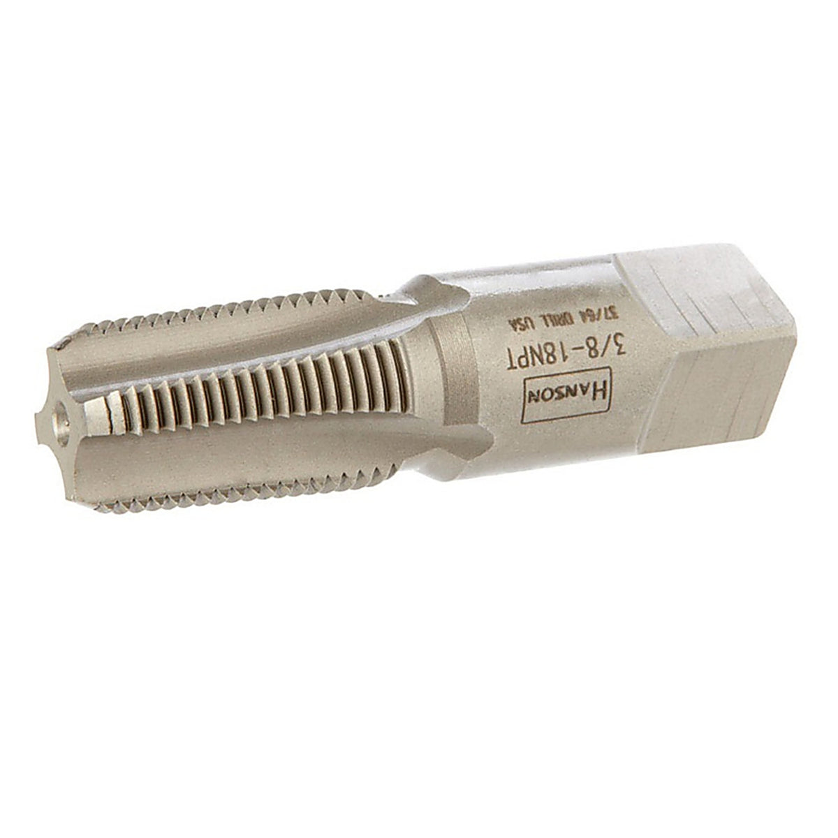 Irwin 1904P Hanson High Carbon Steel SAE Pipe Taper Tap 3/8 in.-18NPT 1/pc.