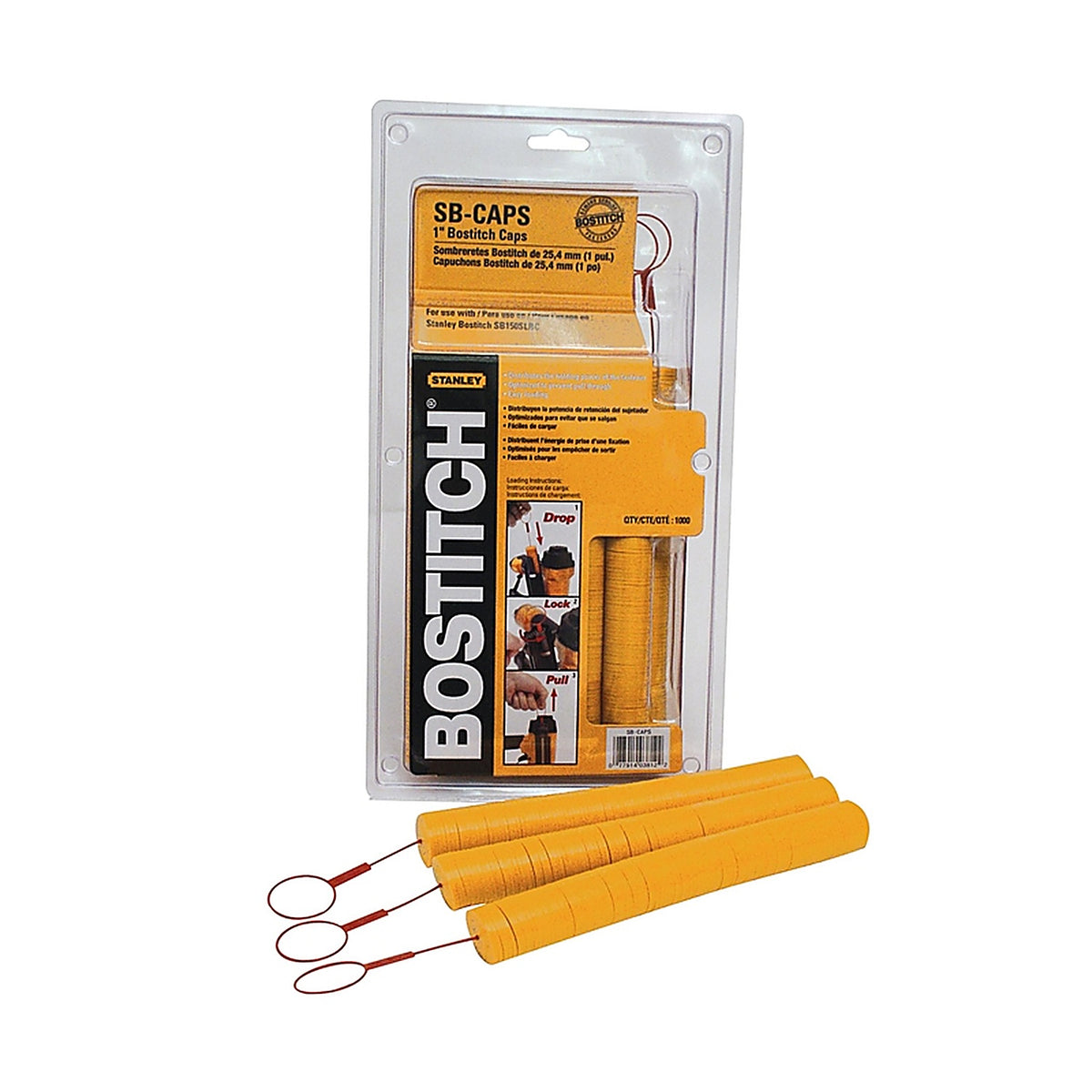 Stanley Bostitch SB-CAPS 1 in. W x 1 in. L 18 Ga. Medium Crown Button Caps 1000/Pack