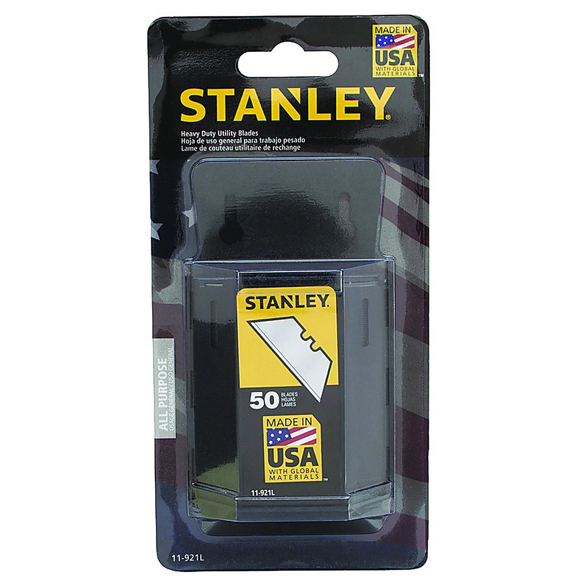 Stanley 11-921L Steel Heavy Duty Blade Dispenser with Blades 2-7/16 in. L 50/pc.