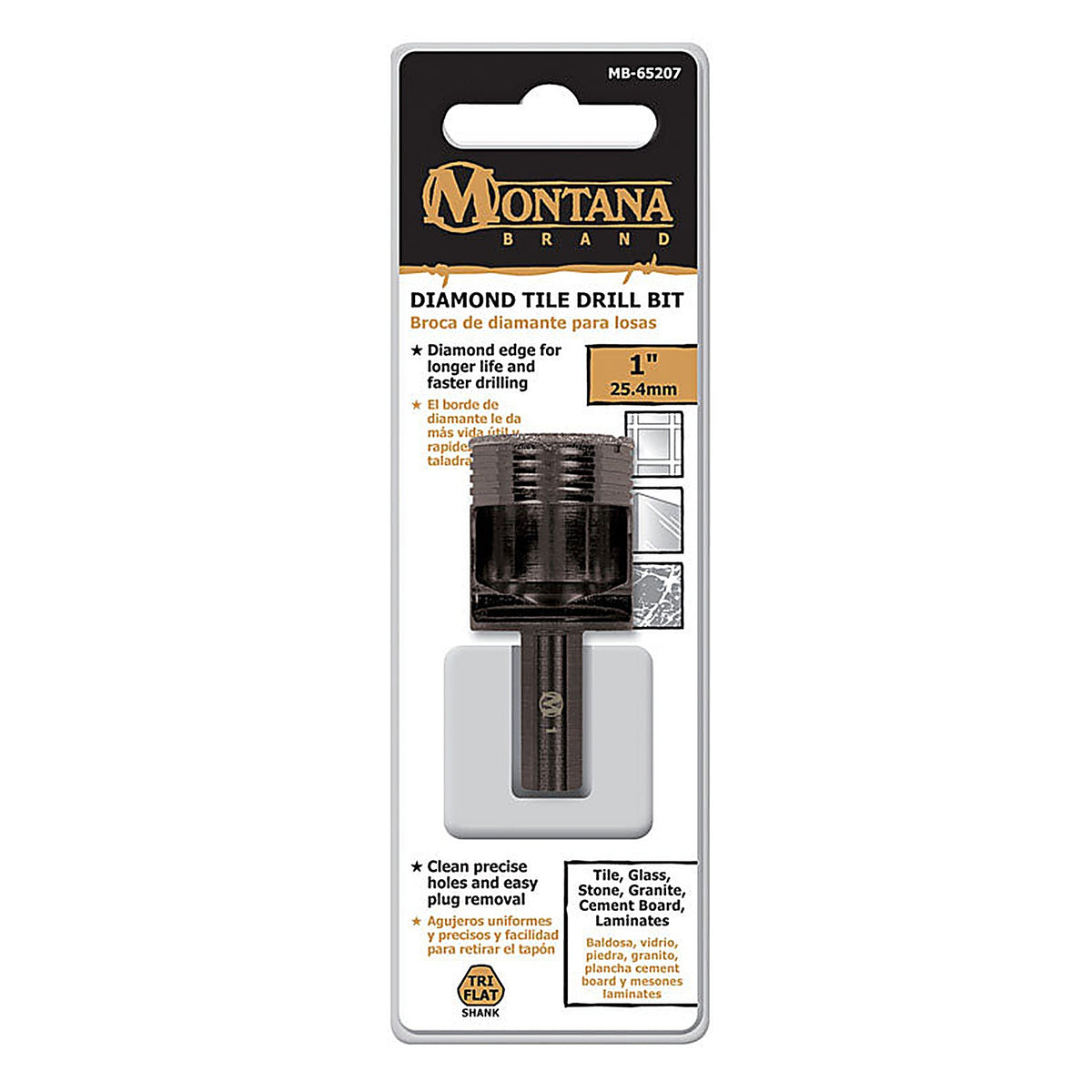 Diamond Tile MB-65207 Montana Brand 1 in. Alloy Steel Drill Bit 1/pc.