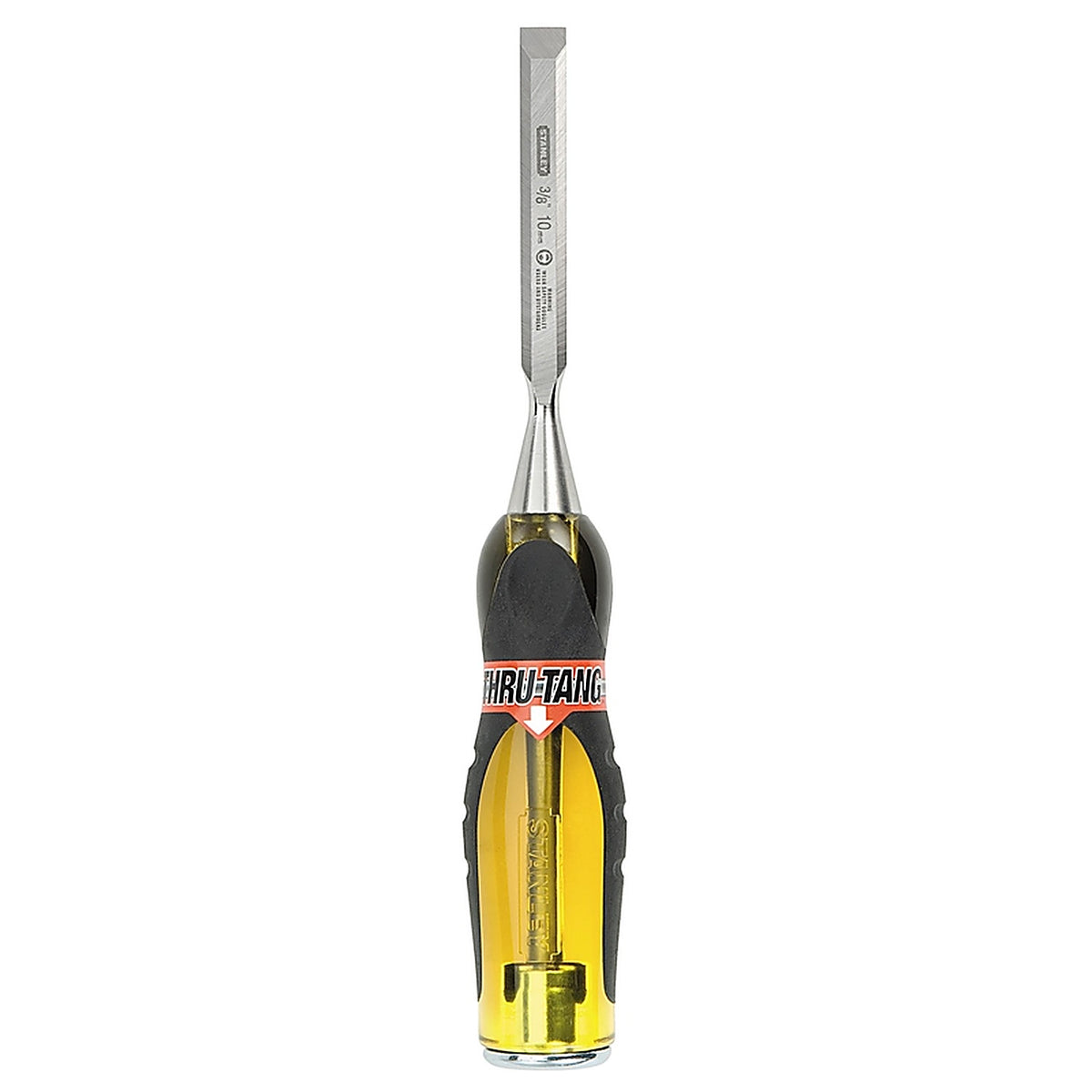 Stanley 16-974 FatMax Thru-Tang 3/8 in. W Steel Wood Chisel Black/Yellow 1/Pack