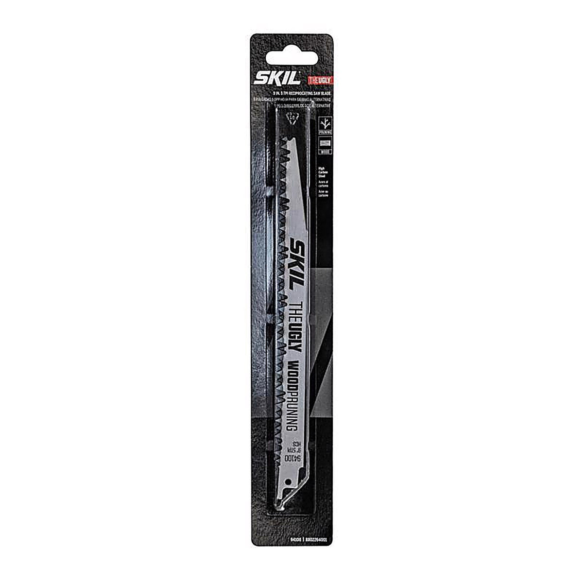 Skil 94100 9 in. Carbon Steel Reciprocating Saw Blade 5 TPI 1/Pack