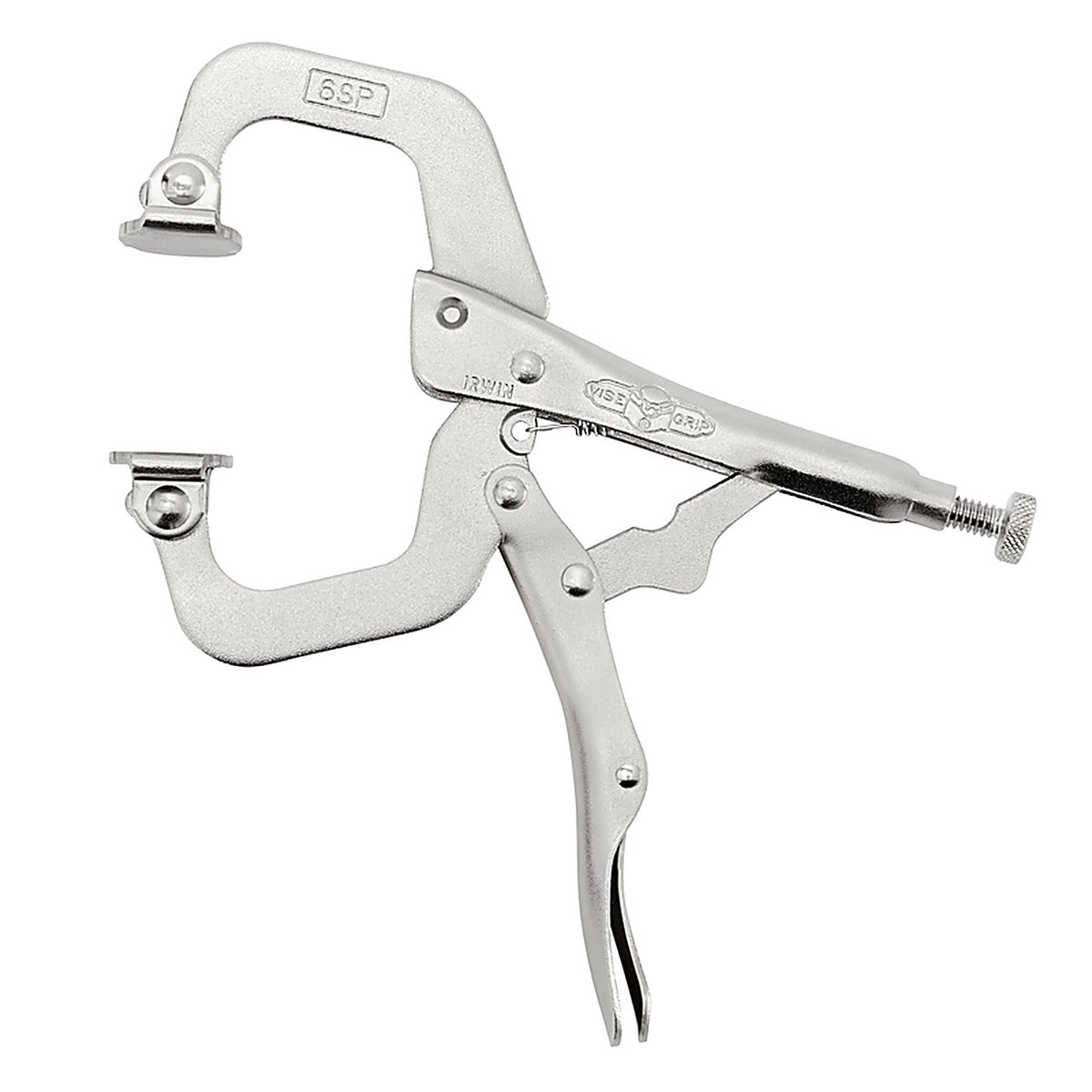 Irwin 18 Vise-Grip 2-1/8 in. x 1-1/2 in. D Locking C-Clamp with Swivel Pads 1000 lb. 1/pc.