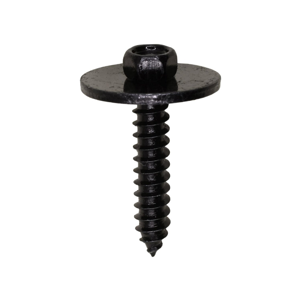 Auveco 22104 Ford Hex Head Sems Tapping Screw, Black Zinc