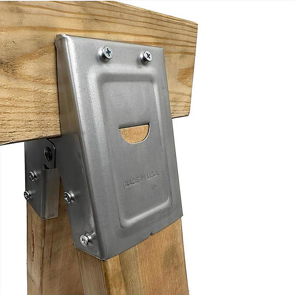 Fulton 300SHB 2 in. H x 4 in. W Sawhorse Brackets 400 lb. capacity Black 1/Pack