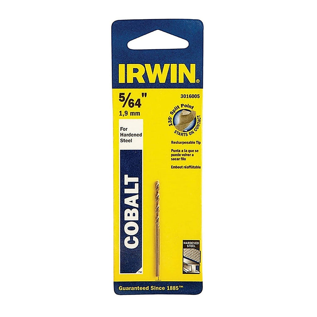 Irwin 3016005 5/64 in. x 2 in. L Cobalt Steel Drill Bit 1/pc.