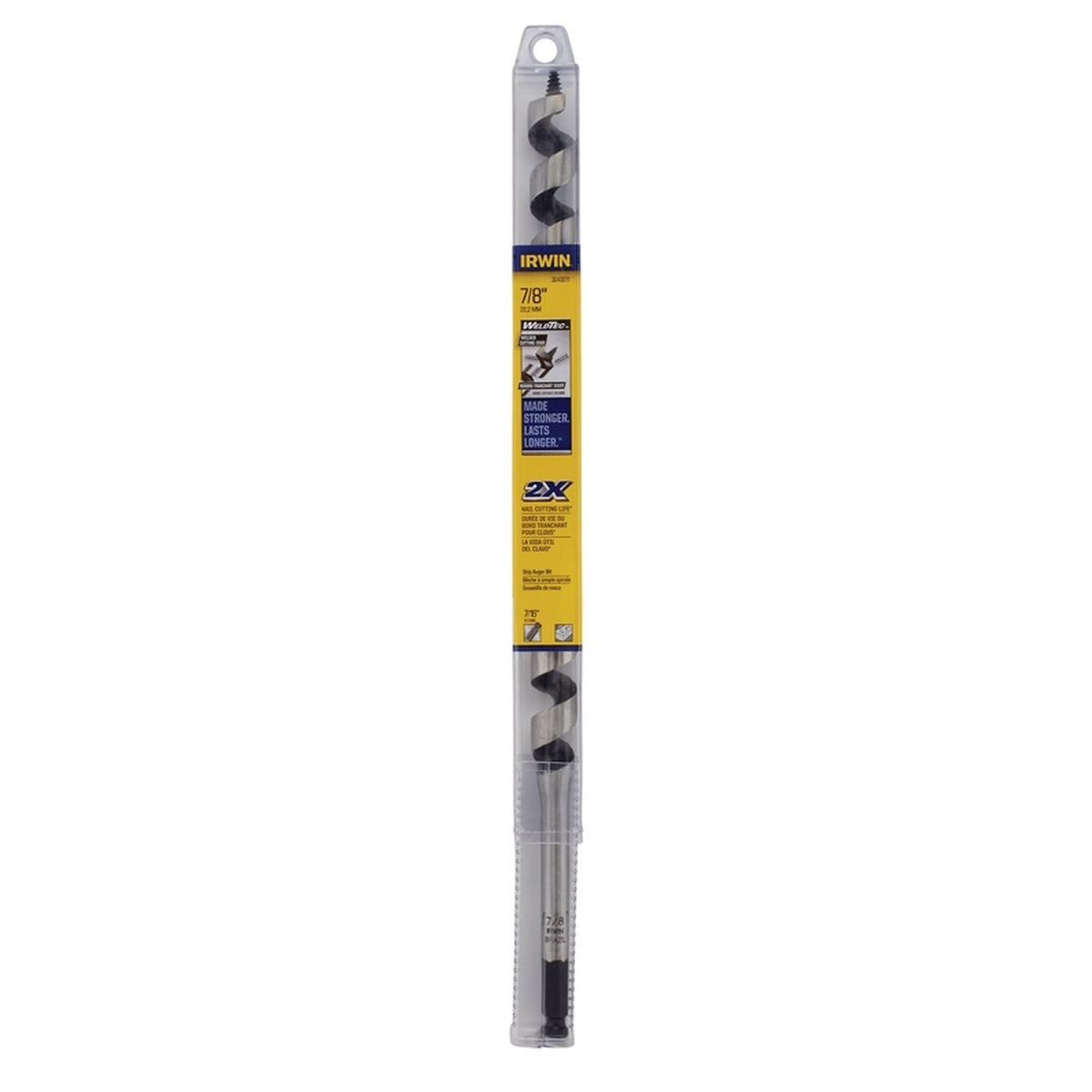 Irwin 3043011 WeldTec 7/8 in. Dia. x 17 in. L Auger Bit 1/pc.
