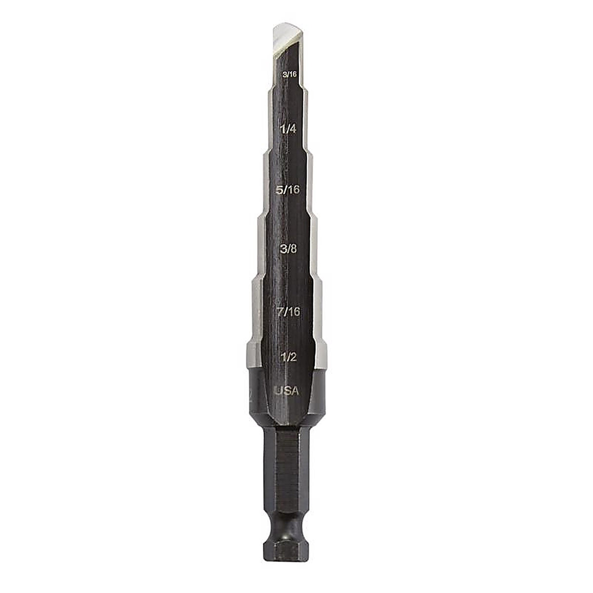 Irwin 10232 Unibit 3/16 to 1/2 in. x 6 in. L High Speed Steel Step Drill Bit 1/pc.