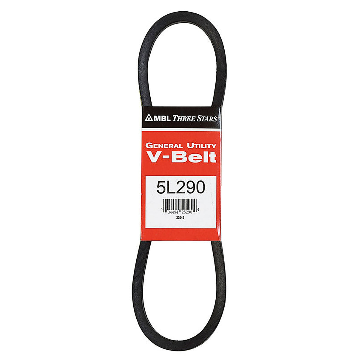 Mitsuboshi 5L290A FHP 5L290 General Utility V-Belt 0.63 in. W x 29 in. L For Fractional Horsepower Motors