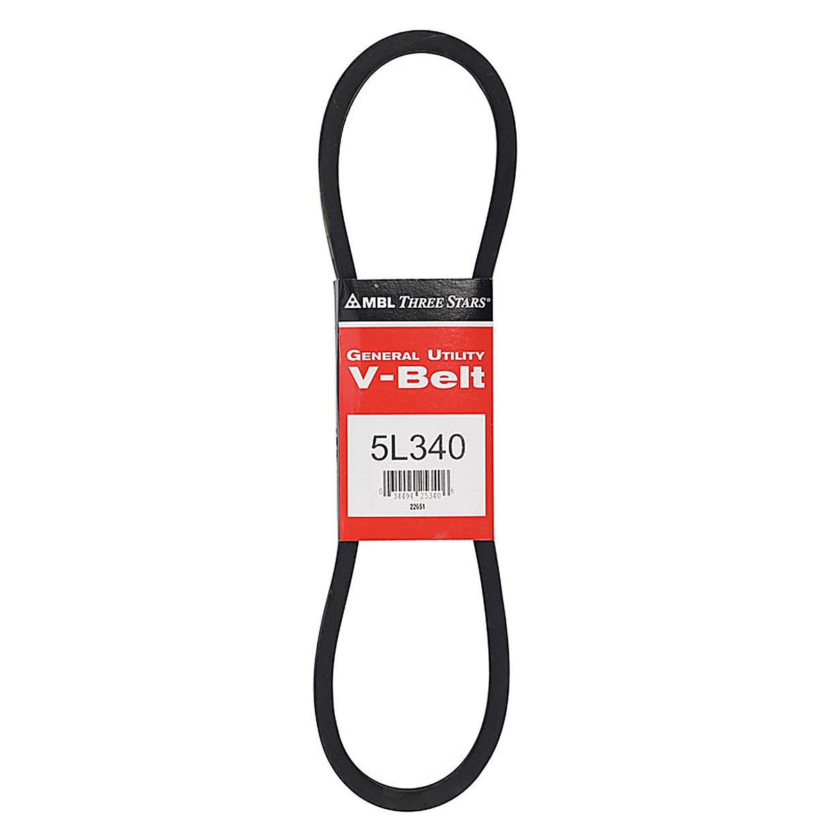 Mitsuboshi 5L340A FHP 5L340 General Utility V-Belt 0.63 in. W x 34 in. L For Fractional Horsepower Motors